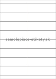 Etikety PRINT 105x33,8 mm (1000xA4) - biely metalický papier