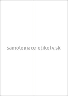 Etikety PRINT 105x297 mm (1000xA4) - biely metalický papier