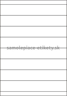 Etikety PRINT 210x33,8 mm (100xA4) - biely metalický papier