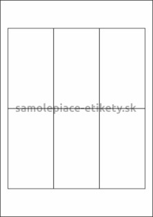 Etikety PRINT 63x110 mm (100xA4) - biely metalický papier