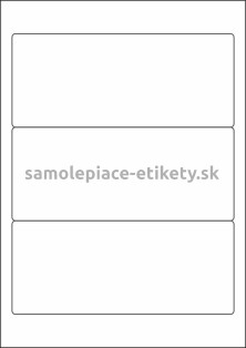 Etikety PRINT 190x80 mm (100xA4) - hnedý prúžkovaný papier