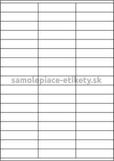 Etikety PRINT 70x16,9 mm (100xA4) - priesvitný papier