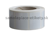 Etikety na kotúči 25x10 mm polyetylénové biele lesklé (40/6000)