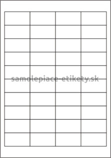 Etikety PRINT 48,5x25,4 mm (100xA4), 40 etikiet na hárku - biely štruktúrovaný papier