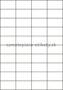 Etikety PRINT 52,5x29,7 mm (100xA4) - biely štruktúrovaný papier