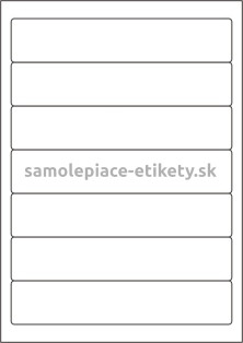 Etikety PRINT 192x38 mm (100xA4) - biely štruktúrovaný papier