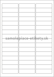 Etikety PRINT 63,5x16,9 mm (100xA4) - biely štruktúrovaný papier