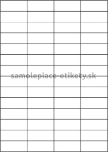 Etikety PRINT 52,5x21,2 mm biele snímateľné (100xA4), 56 etikiet na hárku