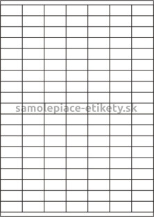 Etikety PRINT 30x15 mm biele snímateľné (100xA4), 133 etikiet na hárku