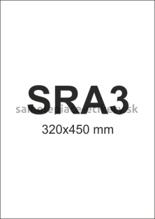Etikety PRINT 320x450 mm biele lesklé (100xSRA3) - 5 splitov