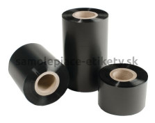 55 mm x 91 m termotransferová páska vosková čierna, návin vonkajší (OUT), 1/2" dutinka dlhá 110 mm so zárezmi