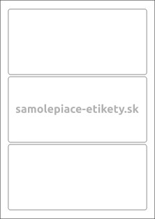 Etikety PRINT 188x89 mm (100xA4) - biela lesklá polyesterová fólia
