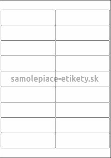 Etikety PRINT 103x29 mm (100xA4) - biela lesklá polyesterová fólia