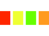 Farebné signálne print etikety